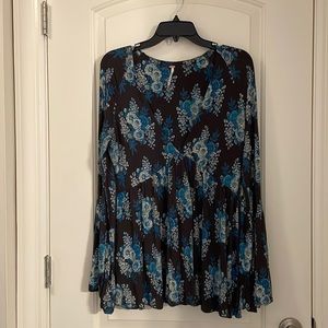 Free People bell sleeve top